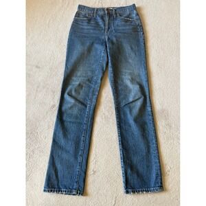 Madewell Blue Straight Leg Jeans with Classic Fit